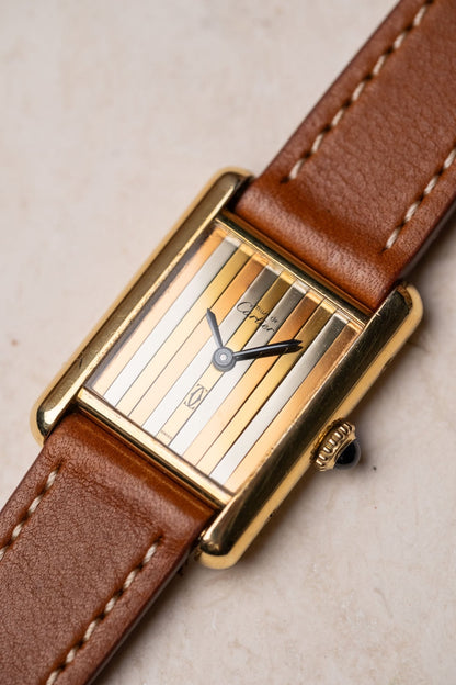 Cartier Tank SM Must De Cartier Trinity Dial - Wristory
