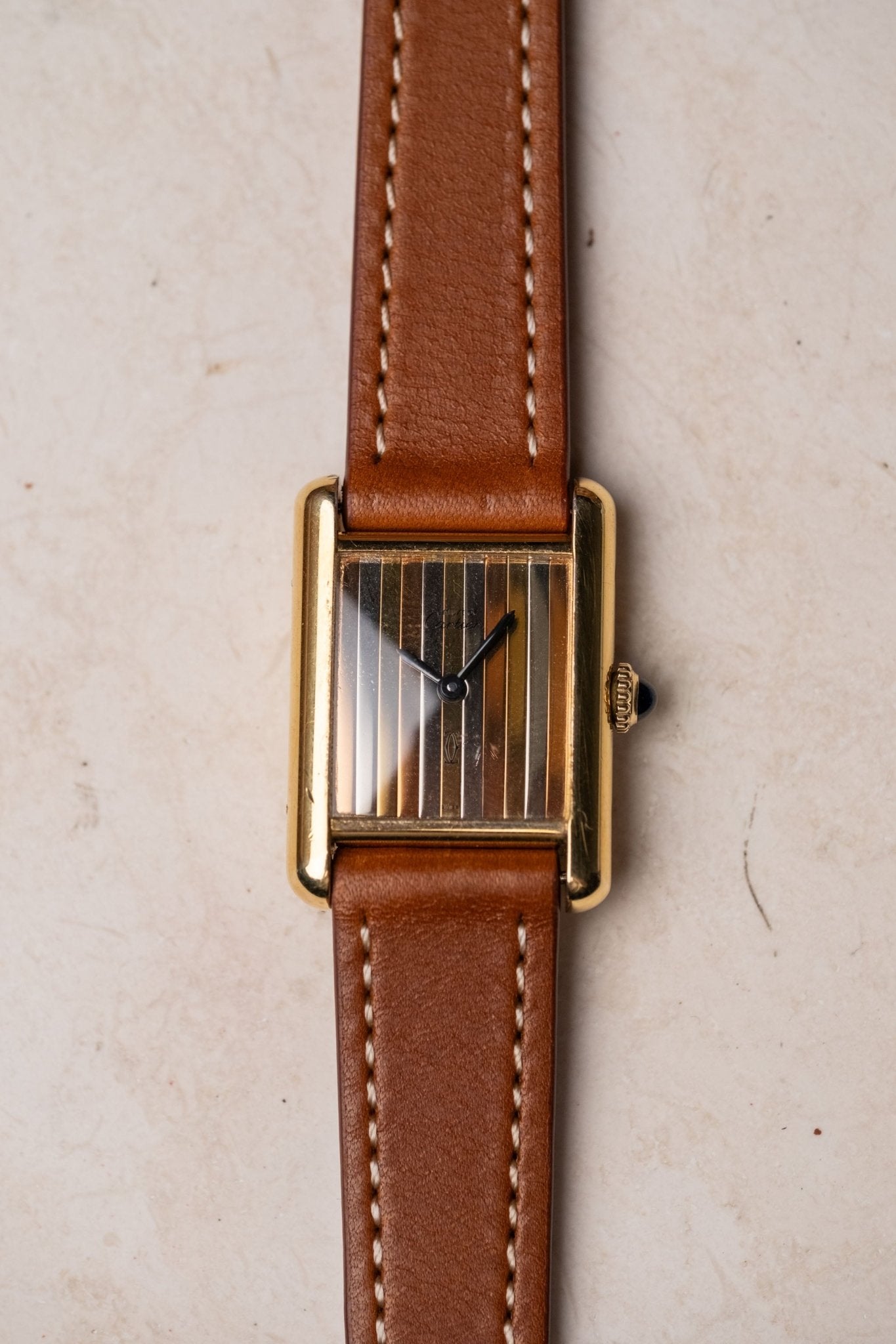 Cartier Tank SM Must De Cartier Trinity Dial - Wristory