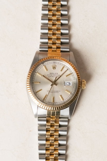 Circa 1984 Rolex Datejust 36 Silver Tapestry Dial 16013 — photo 11