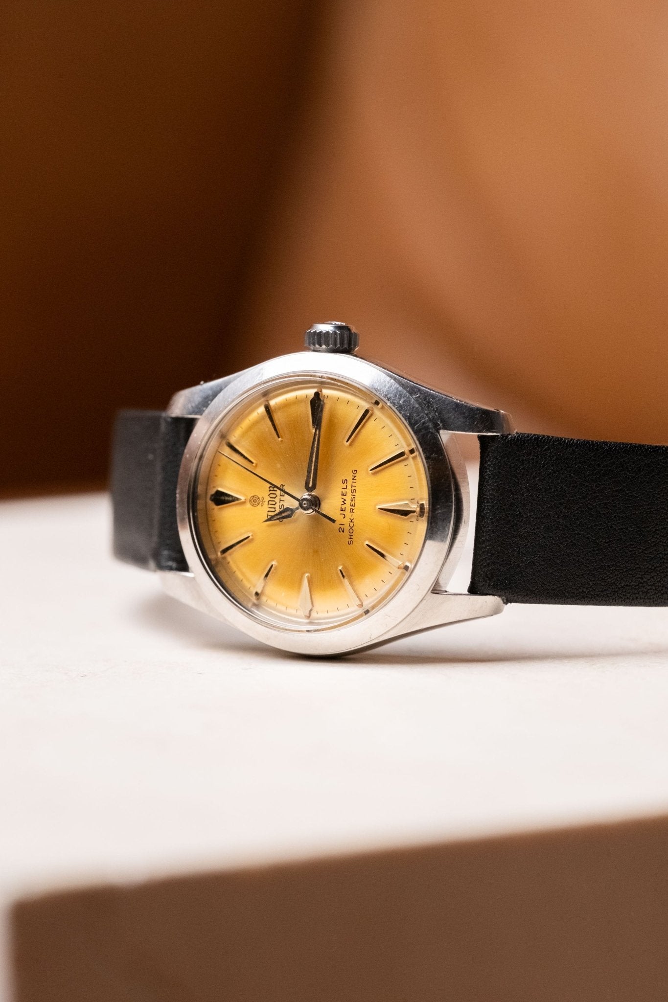 Circa 1960s Tudor Oyster Ref. 7902 Manual - Wind Champagne Dial Serviced - Wristory