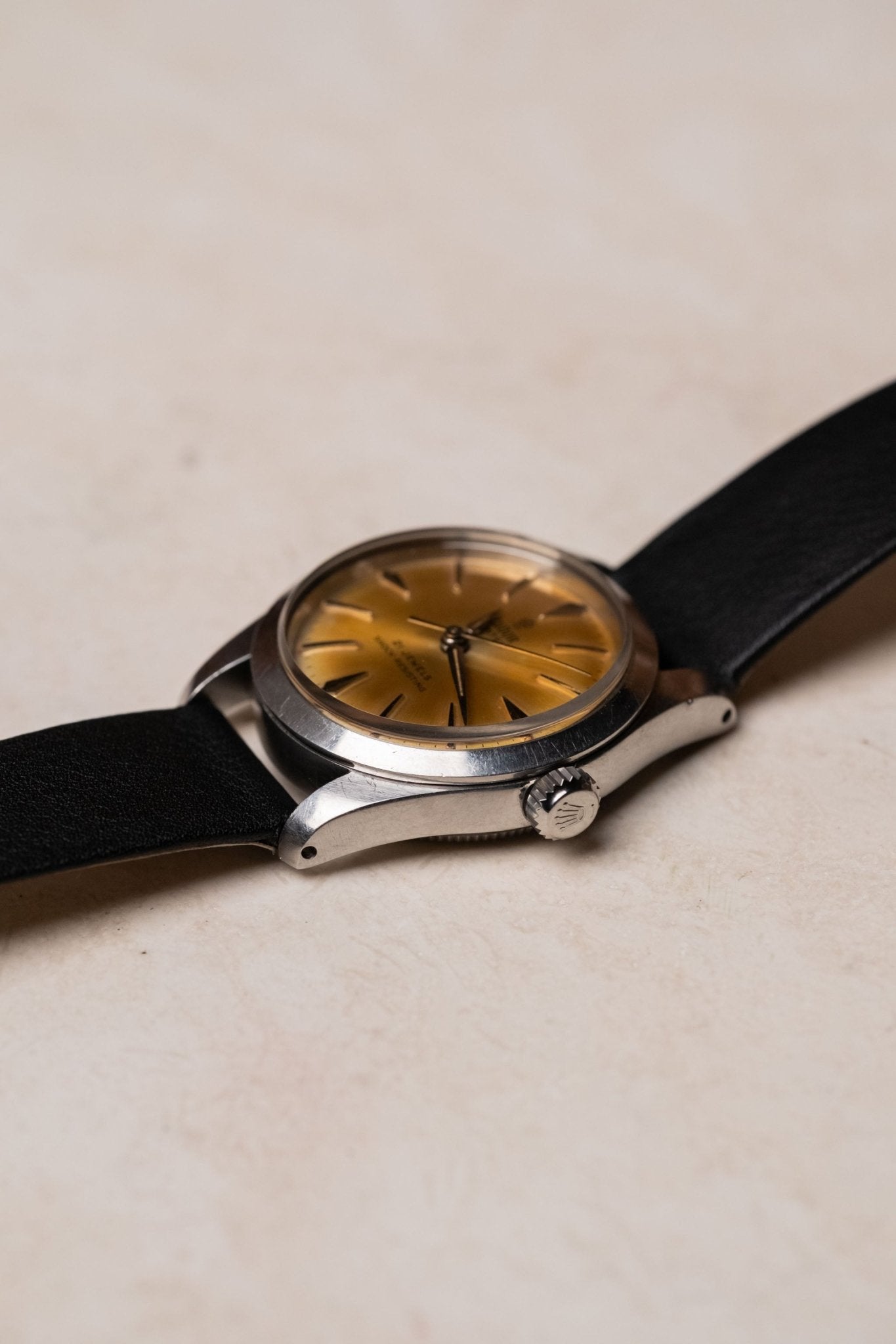 Circa 1960s Tudor Oyster Ref. 7902 Manual - Wind Champagne Dial Serviced - Wristory