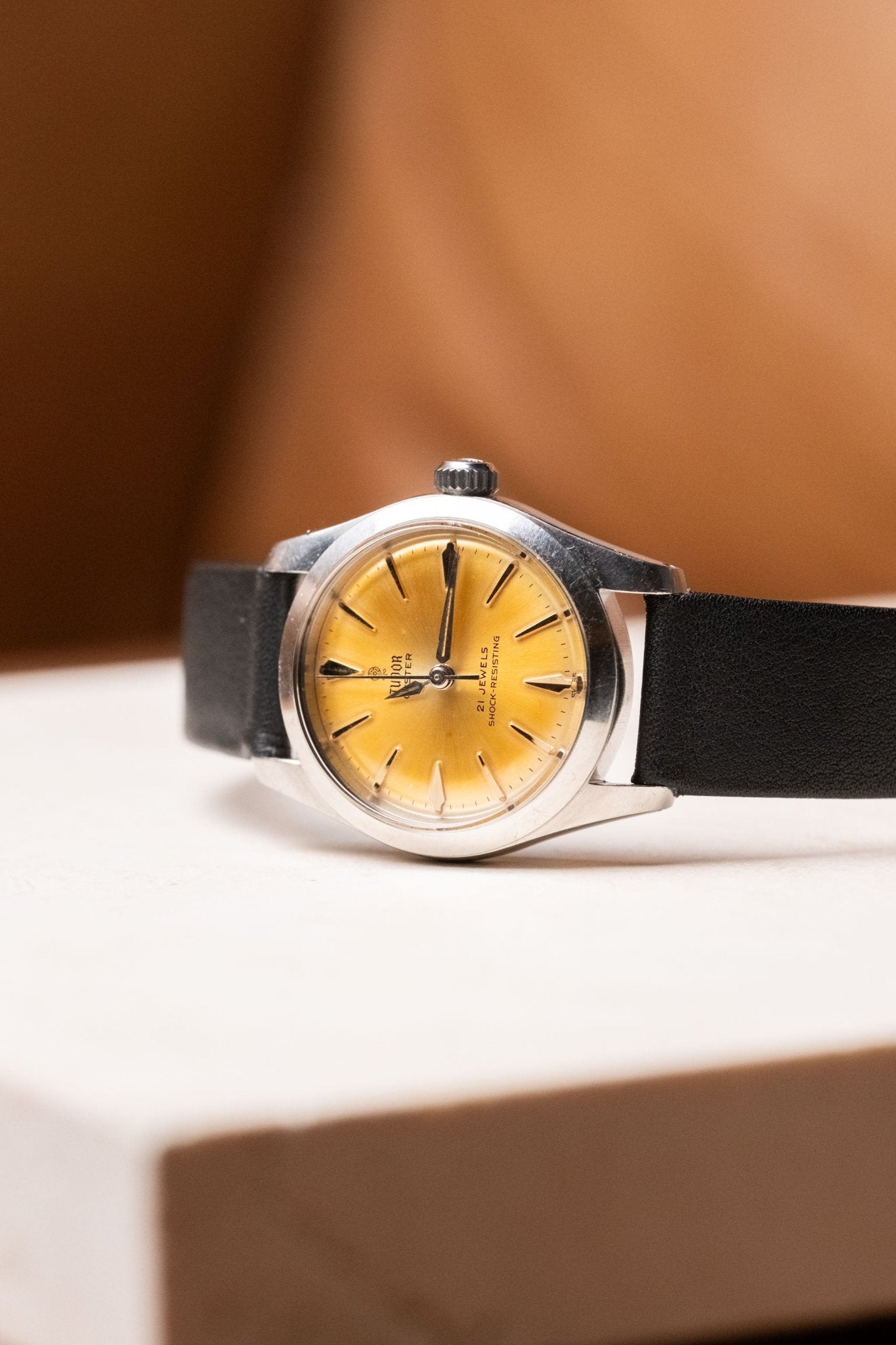 Circa 1960s Tudor Oyster Ref. 7902 Manual - Wind Champagne Dial Serviced - Wristory