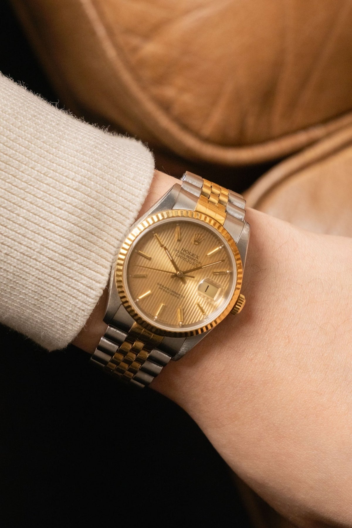 Circa 1990 Rolex Datejust 36 Tapestry Dial Ref. 16233 - Wristory