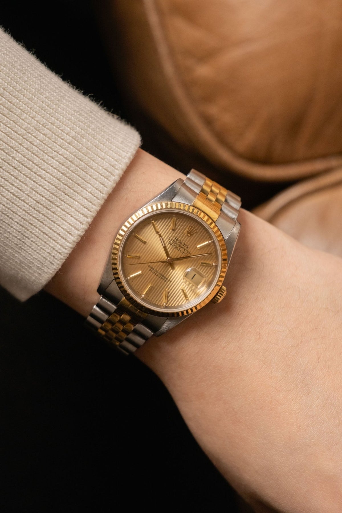 Circa 1990 Rolex Datejust 36 Tapestry Dial Ref. 16233 - Wristory