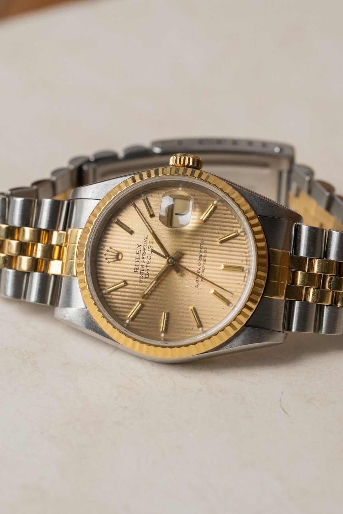 Circa 1990 Rolex Datejust 36 Tapestry Dial Ref. 16233 - Wristory