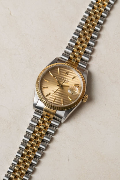Circa 1990 Rolex Datejust 36 Tapestry Dial Ref. 16233 - Wristory