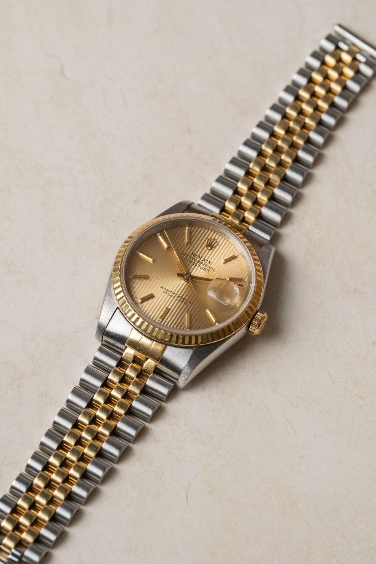 Circa 1990 Rolex Datejust 36 Tapestry Dial Ref. 16233 - Wristory