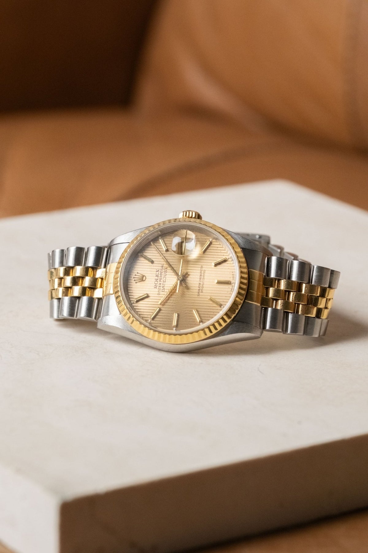 Circa 1990 Rolex Datejust 36 Tapestry Dial Ref. 16233 - Wristory