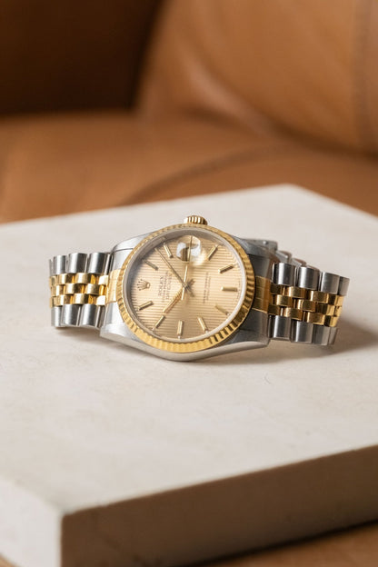 Circa 1990 Rolex Datejust 36 Tapestry Dial Ref. 16233 - Wristory