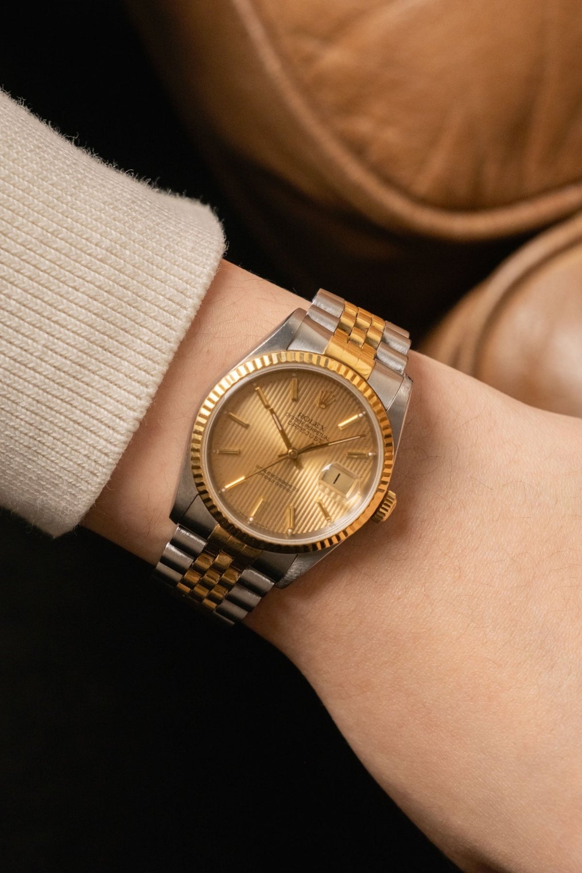 Circa 1990 Rolex Datejust 36 Tapestry Dial Ref. 16233 - Wristory
