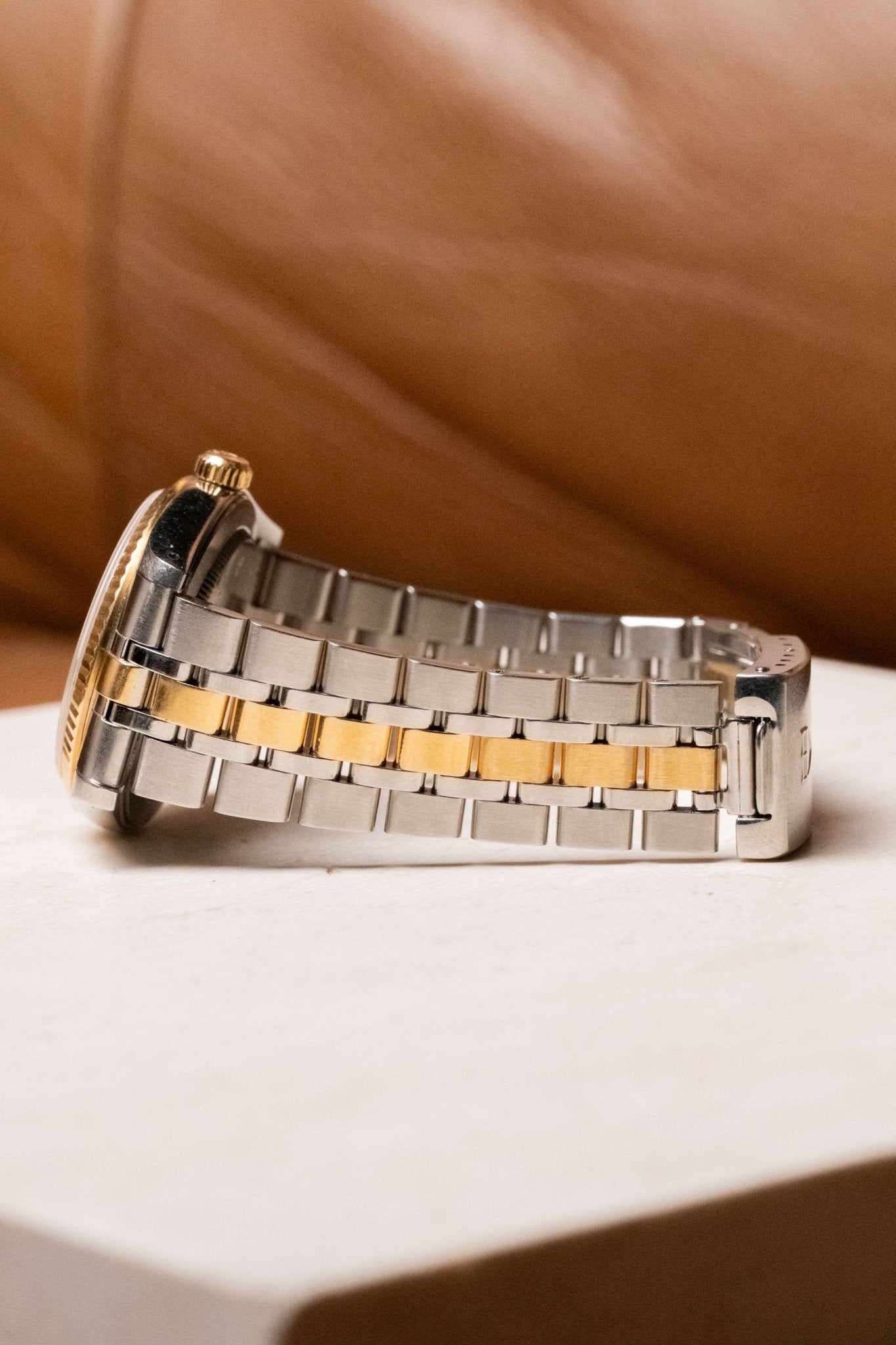 Circa 1990s Tudor Prince Date Champagne Linen Dial 74033 - Wristory