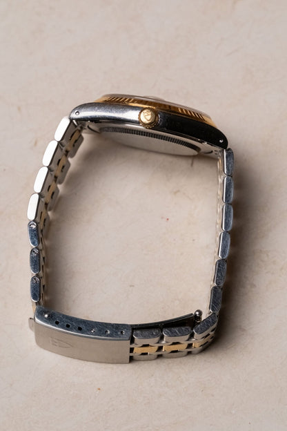 Circa 1990s Tudor Prince Date Champagne Linen Dial 74033 - Wristory