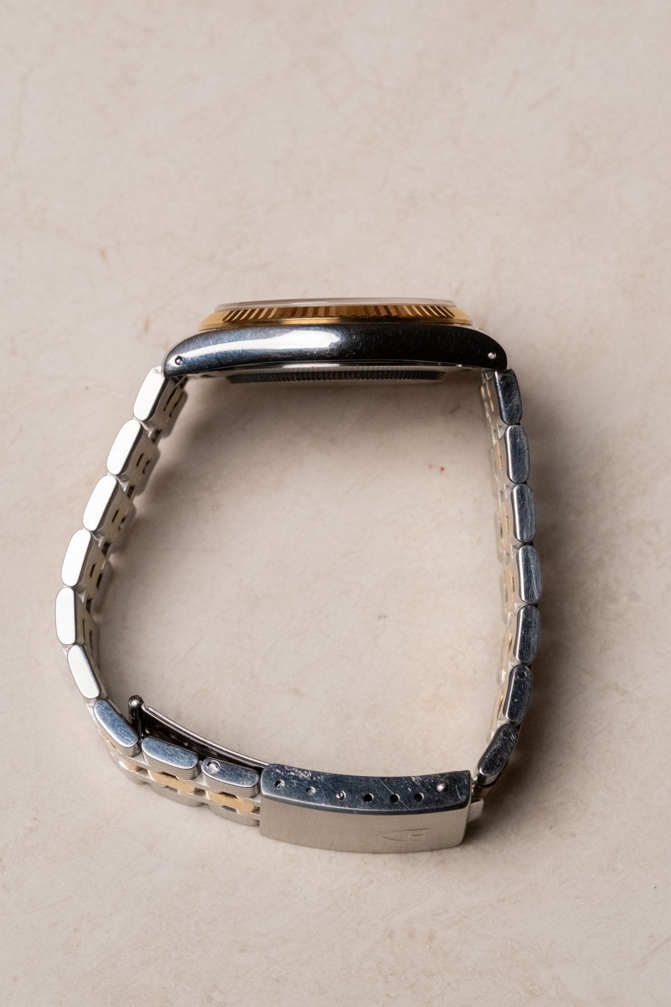 Circa 1990s Tudor Prince Date Champagne Linen Dial 74033 - Wristory