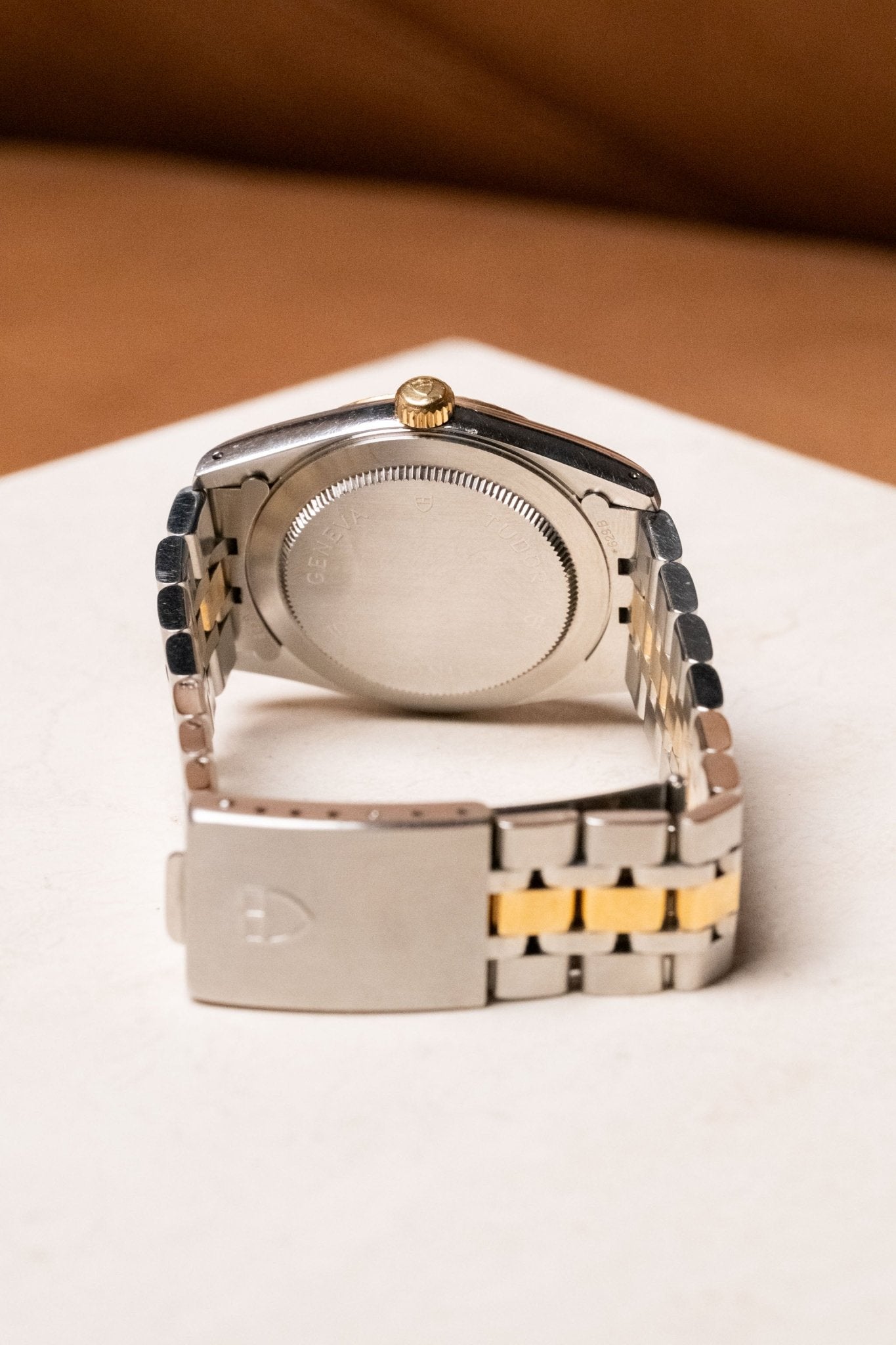Circa 1990s Tudor Prince Date Champagne Linen Dial 74033 - Wristory