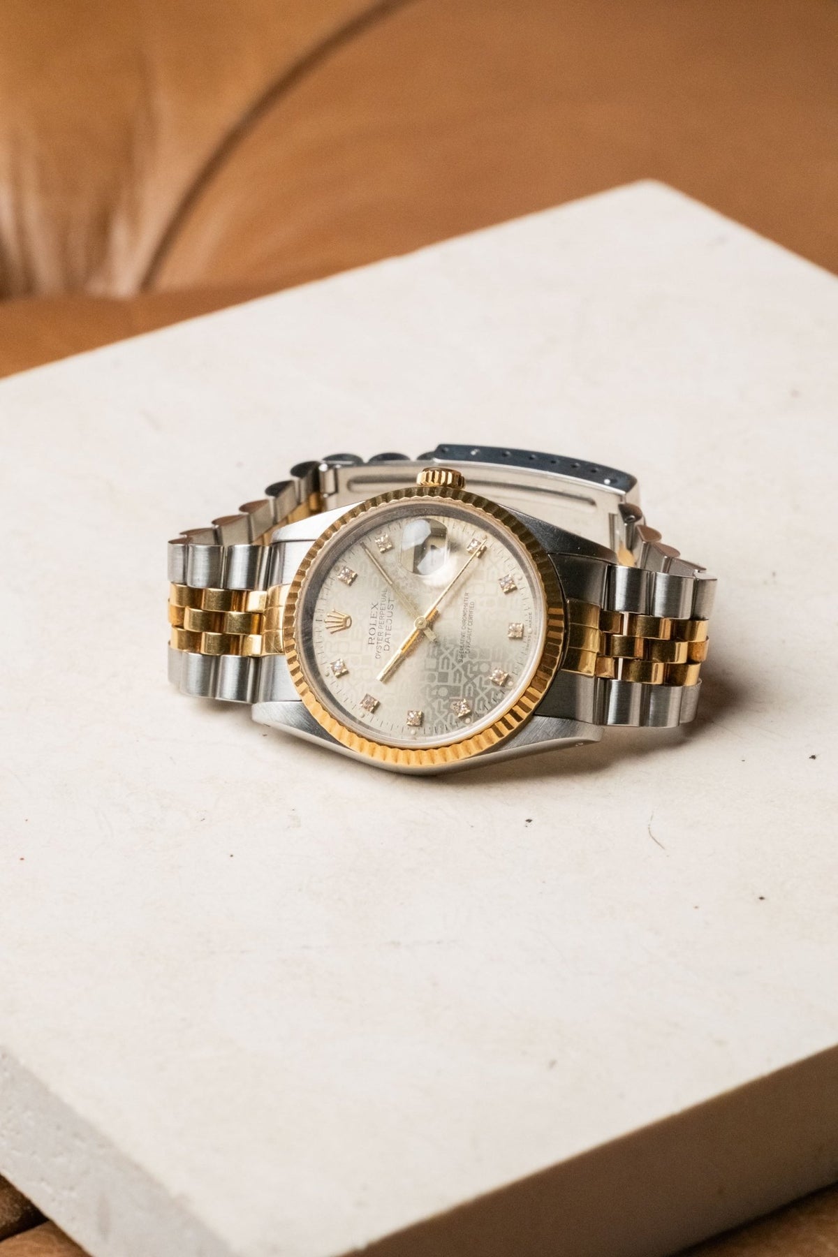 Circa 1993 Rolex Datejust 36 Anniversary Diamond Dial Ref. 16233 - Wristory
