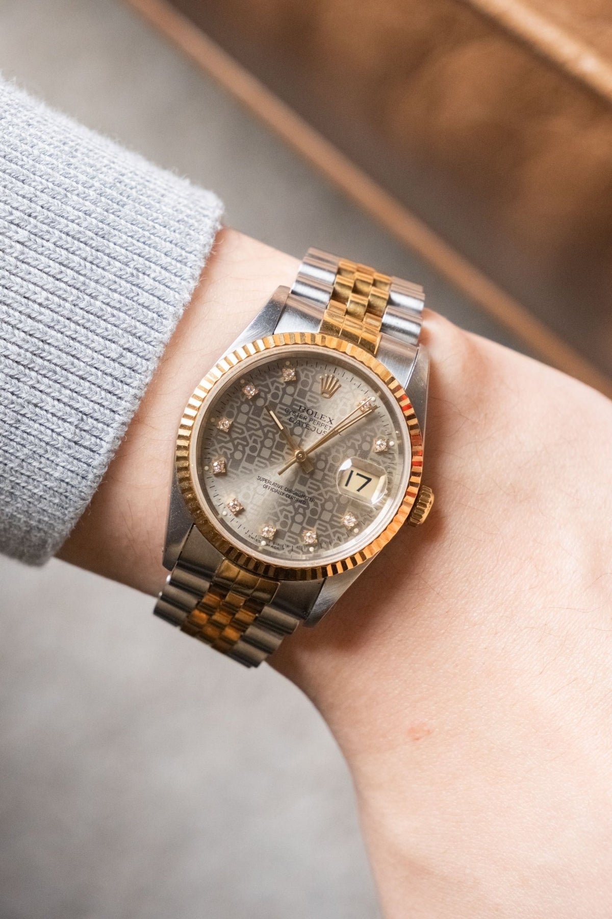 Circa 1993 Rolex Datejust 36 Anniversary Diamond Dial Ref. 16233 - Wristory