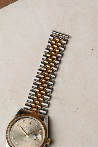 Circa 1993 Rolex Datejust 36 Anniversary Diamond Dial Ref. 16233 - Wristory
