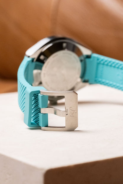 DOXA Sub 200 C-Graph Aquamarine/ Tiffany Blue Mint 45mm Full Set 798.010.241.25 Details