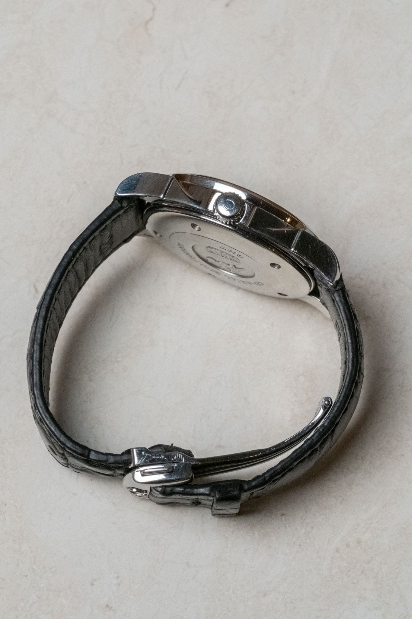 Omega Deville Co-Axial Chronometer GMT 4833.50.31 case profile side view