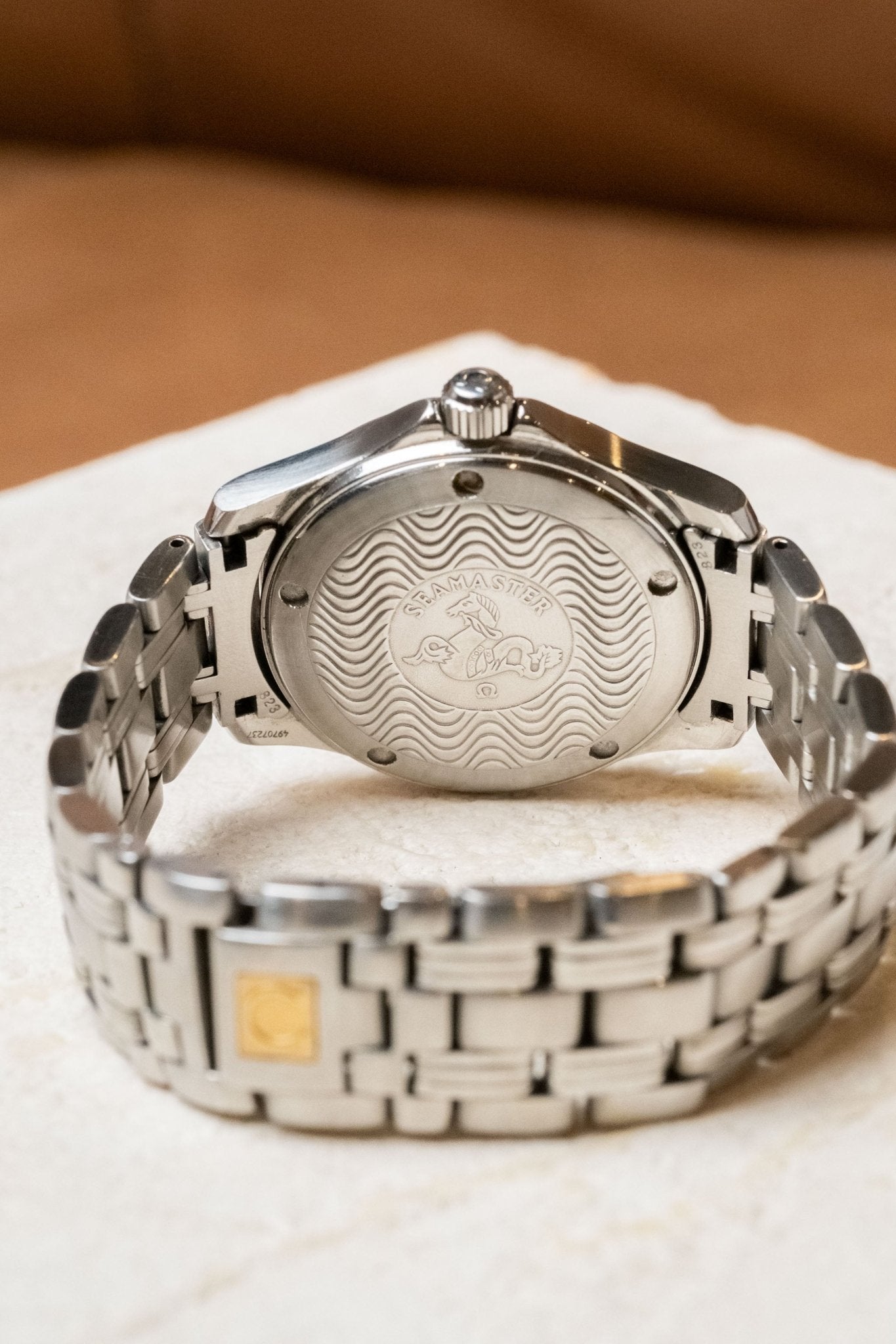 Omega Seamaster 120M Automatic Chronometer caseback view