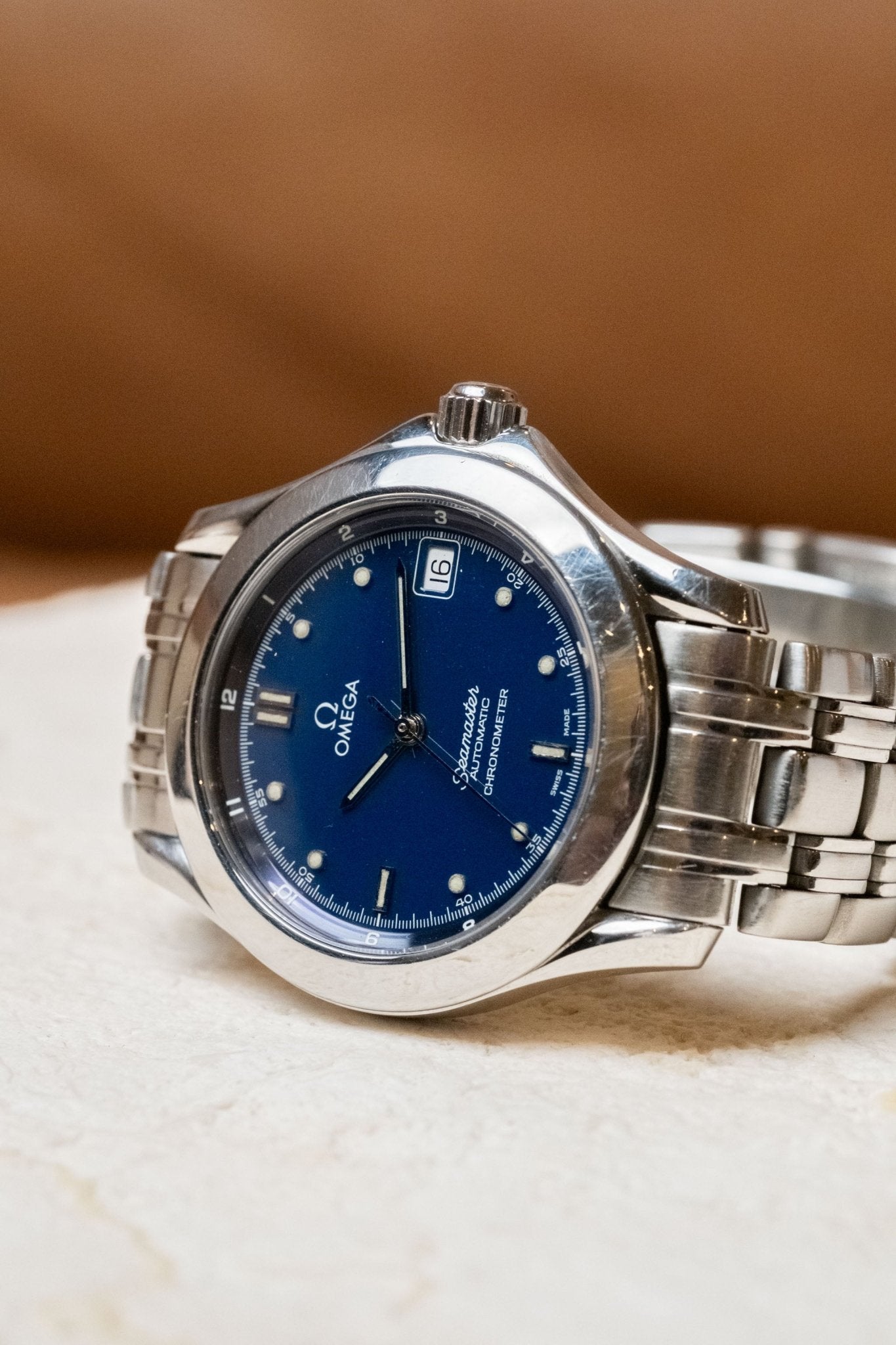 Omega Seamaster 120M Automatic Chronometer dial detail close-up