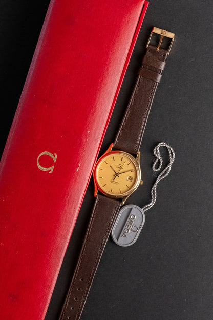 1980s OMEGA Seamaster Brest Quartz Date 6178227 full set box and papers