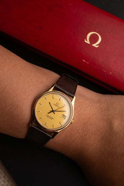 1980s OMEGA Seamaster Brest Quartz Date 6178227 pre-owned watch Wristory Melbourne