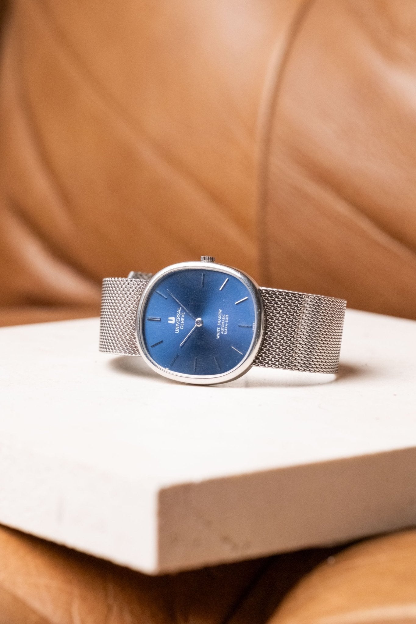 Universal Geneve White Shadow Blue Dial Automatic Micro Rotor Ref. 866104 - Wristory